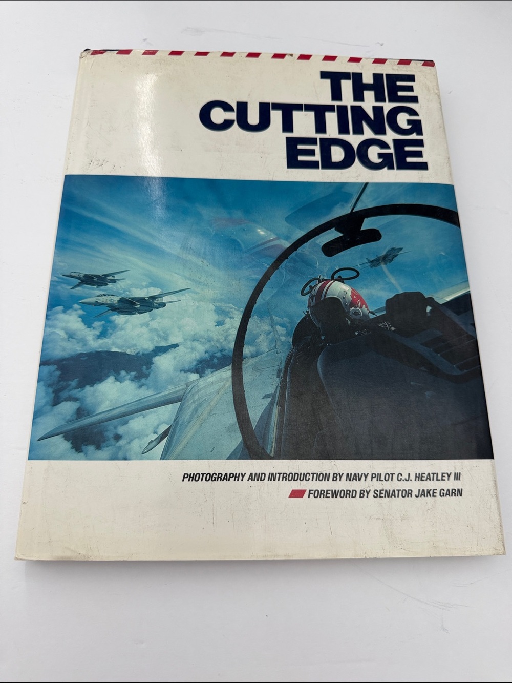 The Cutting Edge Navy Pilot C.J. Heatley III Hardcover Book Fighter Jet HCDJ
